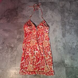 NOBO tropical sundress with beaded tie strap